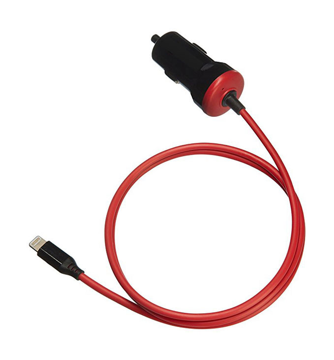 Straight Cable Lightning Car Charger